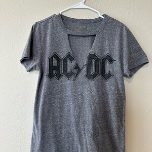 80’s, Gray Low Cut, AC/DC Band T-Shirt